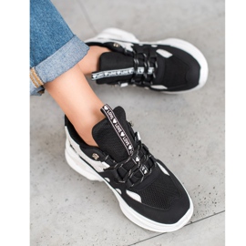 Weide Zapatillas de moda Love negro 1