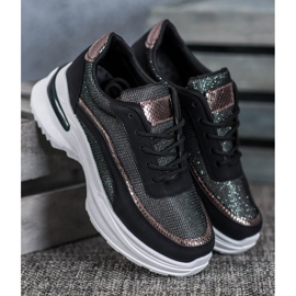 SHELOVET Calzado deportivo de moda negro 2 SHELOVET Calzado deportivo de moda negro 2