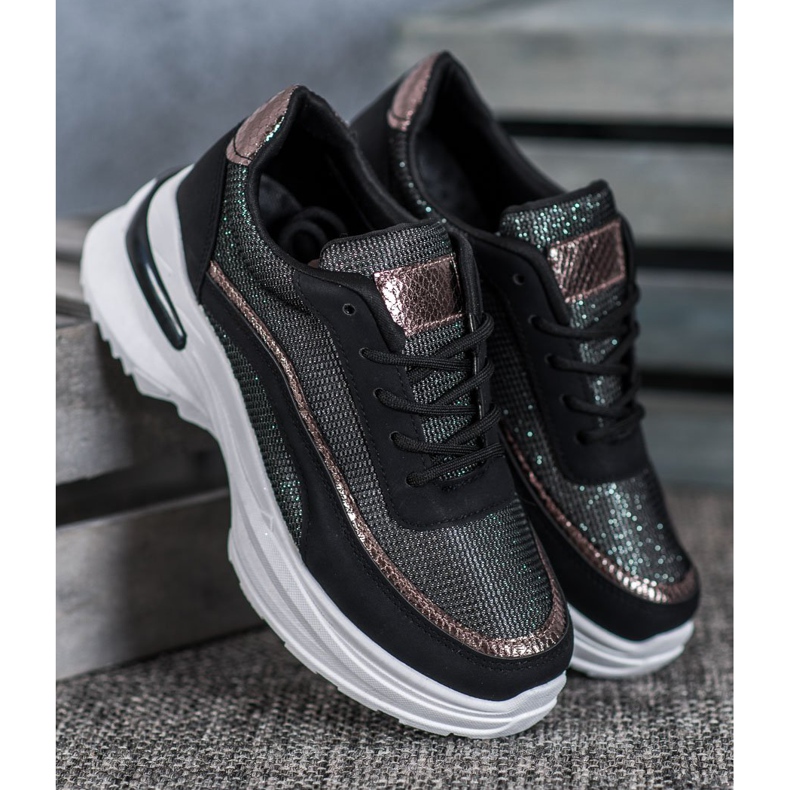 SHELOVET Calzado deportivo de moda negro 2