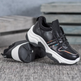 SHELOVET Zapatos deportivos negros 3