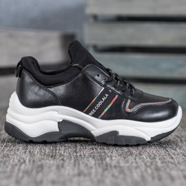 SHELOVET Zapatos deportivos negros 4