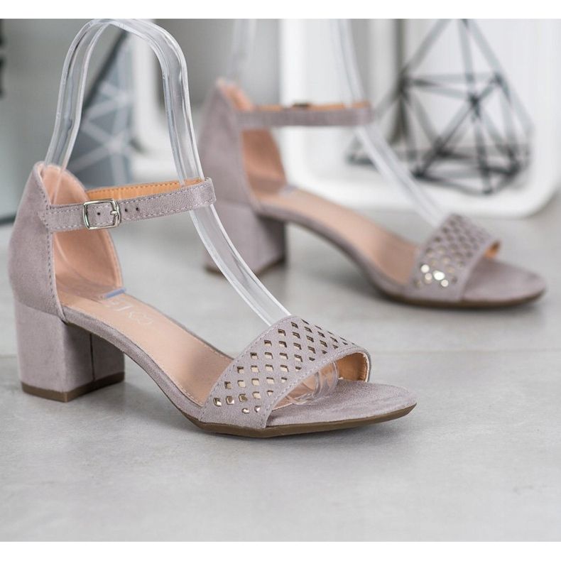 Filippo Sandalias elegantes con tacones altos gris 1 Filippo Sandalias elegantes con tacones altos gris 1