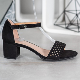 Filippo Sandalias elegantes con tacones altos negro 3