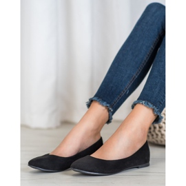 Best Shoes Bailarinas de ante negro 2