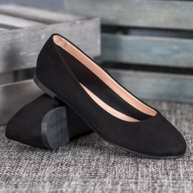 Best Shoes Bailarinas de ante negro 4