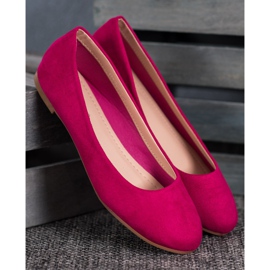 Best Shoes Bailarinas de ante violeta 3