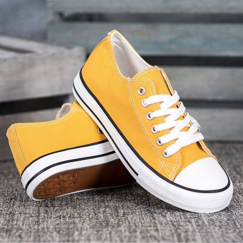 J. Star Zapatillas clásicas amarillas amarillo 1