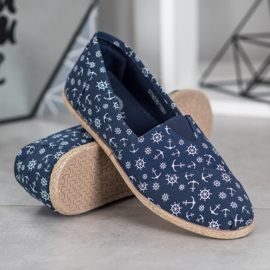 McKey Slipons con patrón marinero azul 2