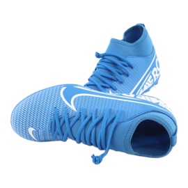 Zapatillas de fútbol Nike Mercurial Superfly 7 Club FG / MG Jr AT8150-414 azul 5