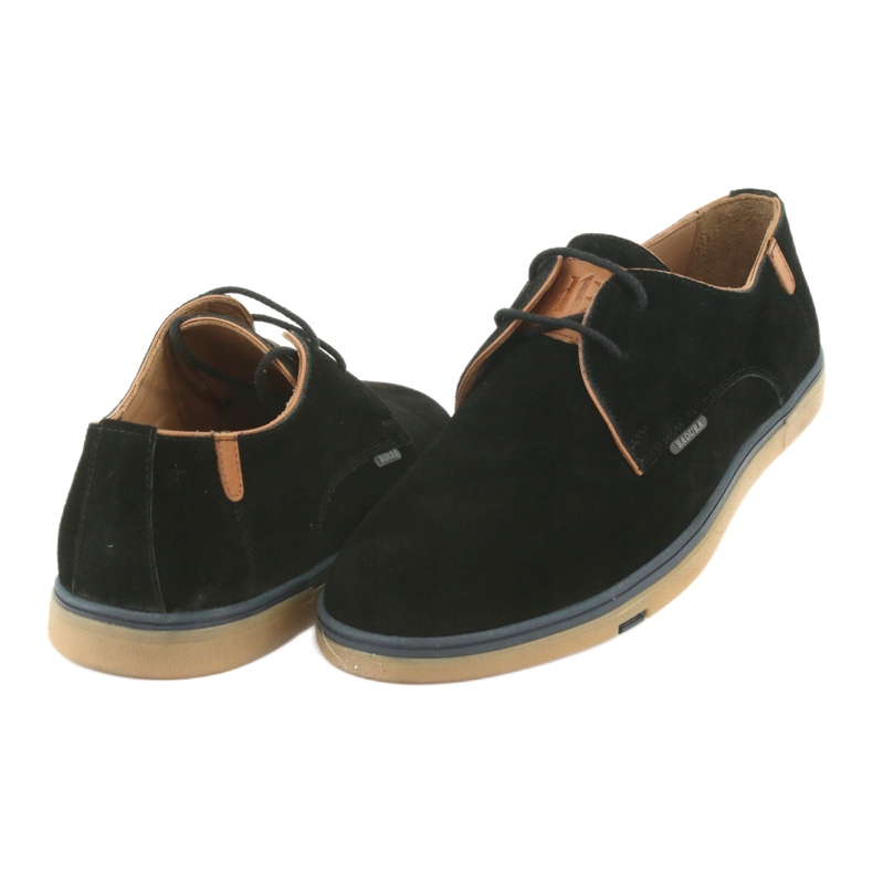 Zapatillas hombre negras Badura 3763 marrón negro 4