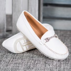 Fama Mocasines Con Circonita blanco 4