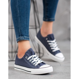 McKey Zapatillas de deporte textiles con estilo azul marino 1