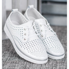 Filippo Botas de piel calada blanco gris 2 Filippo Botas de piel calada blanco gris 2