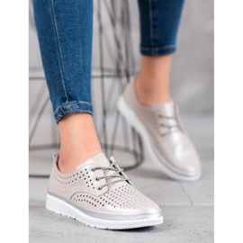 Filippo Botas de piel calada marrón gris 2 Filippo Botas de piel calada marrón gris 2