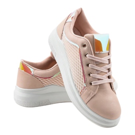 Zapatillas beige TL141-3 zapatillas rosado 3