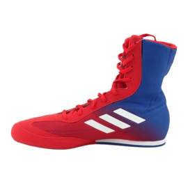 Zapatos de boxeo adidas Box Hog Plus azul-rojo 2