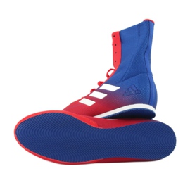 Zapatos de boxeo adidas Box Hog Plus azul-rojo 3