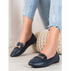 Clowse Calzado de cuero ecológico con estilo azul 2