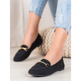 Nio Nio Mocasines elegantes con piel ecológica negro 4