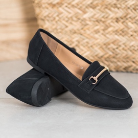 Nio Nio Mocasines elegantes con piel ecológica negro 2