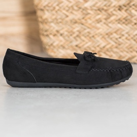 SHELOVET Mocasines casuales con lazo negro amarillo 3