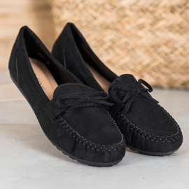 SHELOVET Mocasines casuales con lazo negro amarillo 5