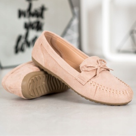 SHELOVET Mocasines casuales con lazo marrón 4