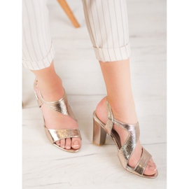 Goodin Sandalias doradas dorado 5