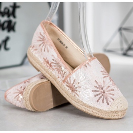 Best Shoes Alpargatas de lentejuelas rosado 1