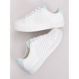 Zapatillas de mujer blancas WB807 WHITE / L.BLUE blanco 1