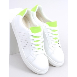 Zapatillas de mujer blancas WB807 WHITE / GREEN blanco verde 1