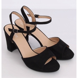Sandalias de tacón negras 955-47 Black negro 3