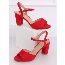 Sandalias rojas de tacón 955-47 Rojo 2