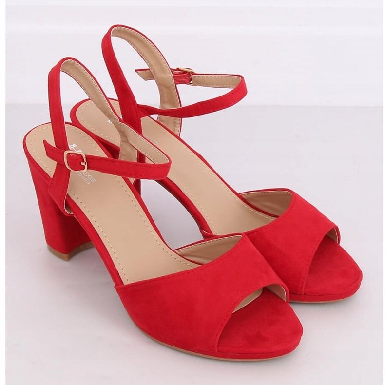 Sandalias rojas de tacón 955-47 Rojo 1