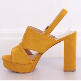 Sandalias en el poste miel 9R02 Amarillo 1 Sandalias en el poste miel 9R02 Amarillo 1