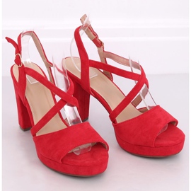 Sandalias rojas de tacón 9272 Rojo 2