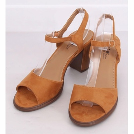 Sandalias tacones camel 660-6 Camel marrón multicolor 1