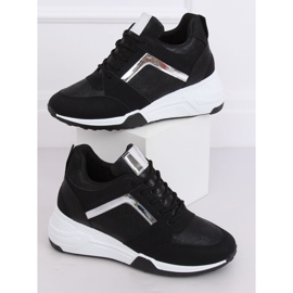 Zapatillas de cuña negras YL-33 Black negro amarillo 1