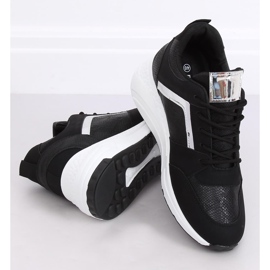 Zapatillas de cuña negras YL-33 Black negro amarillo 3