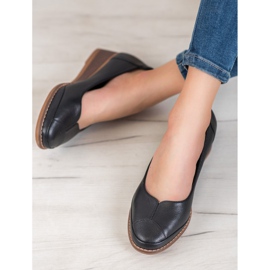 Vinceza Bombas de cuña casuales negro 4