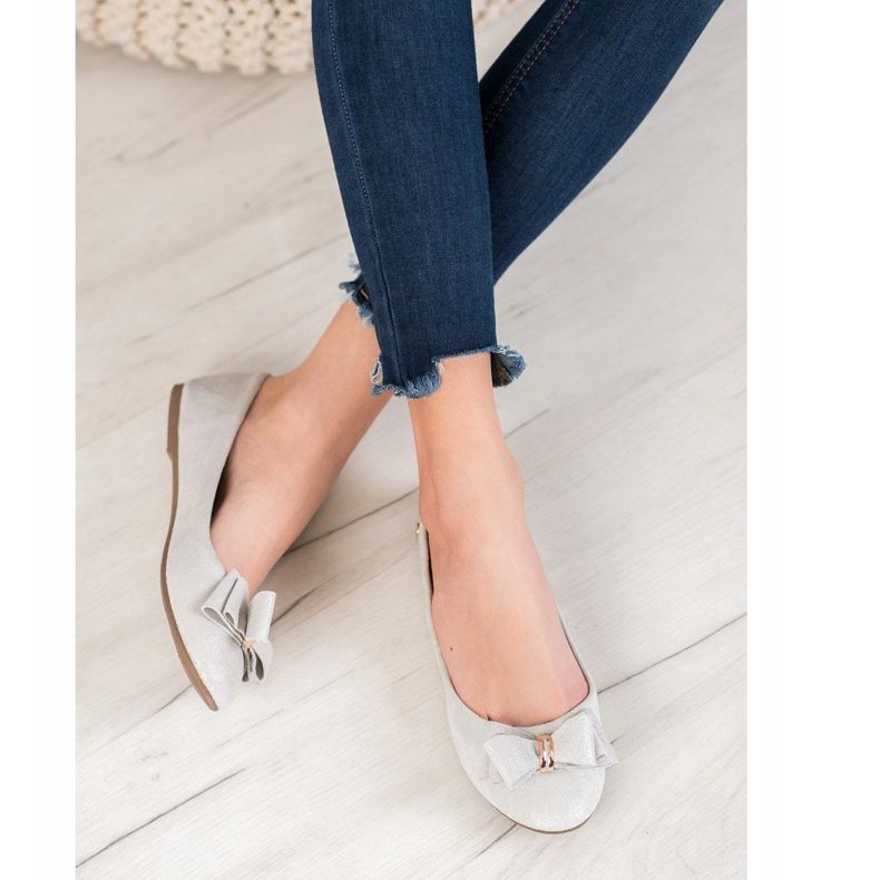 Bailarinas Elegantes Con Lazo VINCEZA gris 2