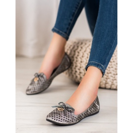 Bailarina Calada En Spitz VINCEZA gris 3