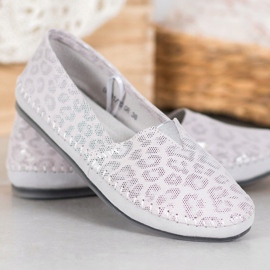 Filippo Slipons estampados gris 1
