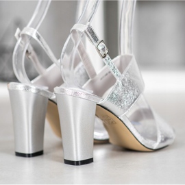 Goodin Sandalias con estilo plata 3