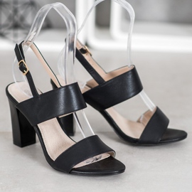 Goodin Sandalias con estilo negro 5