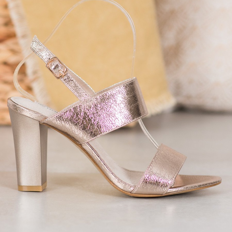 Goodin Sandalias con estilo amarillo 1