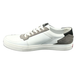 Deportivas de piel Badura 3361 blanco negro gris 5