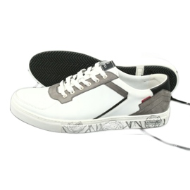 Deportivas de piel Badura 3361 blanco negro gris 6
