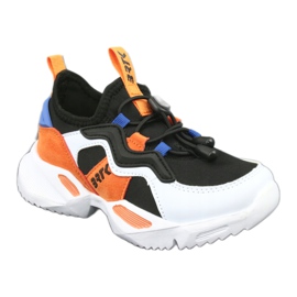 Calzado deportivo Bartek 75219 blanco negro azul naranja 1