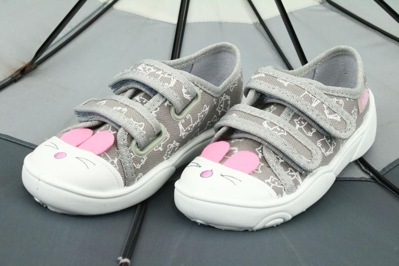Calzado infantil befado 907P116 blanco rosa gris 3